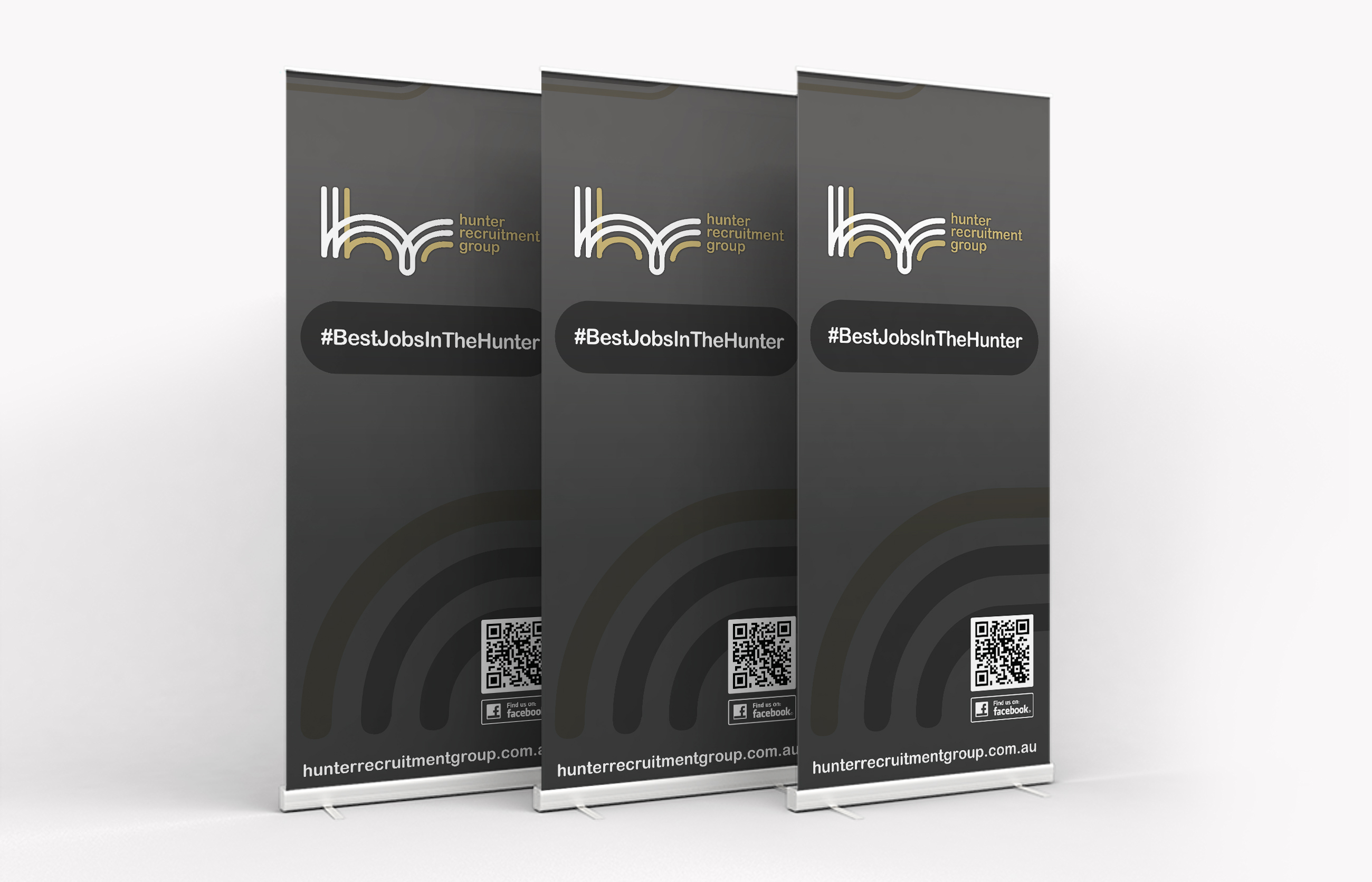 Hunter Recruitment Group Pull-up Banners