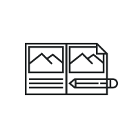Brochure Design Icon Brochure Design Icon