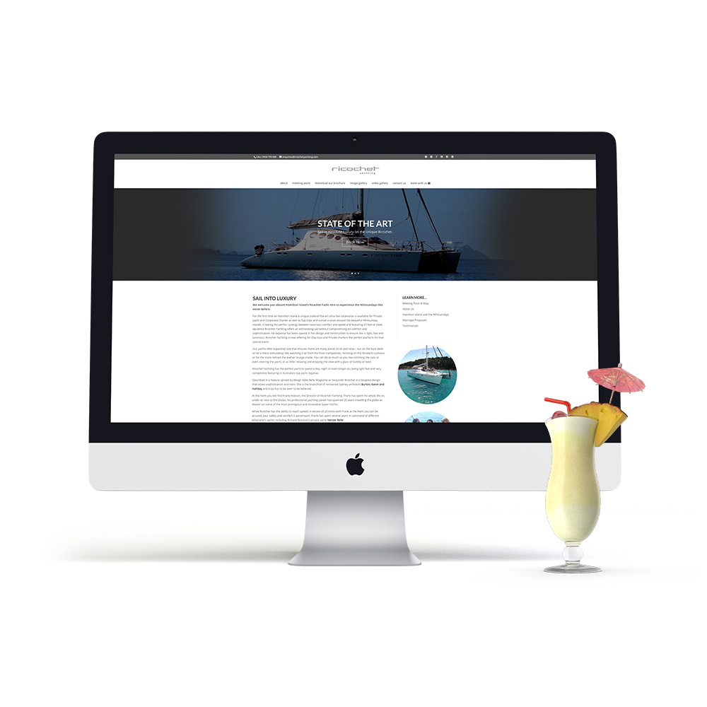 Ricochet Yachting Website