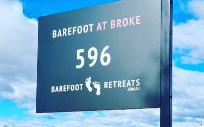 Signage Design for Barefoot at Broke Hunter Valley
