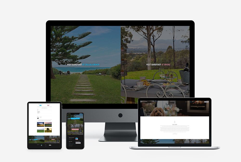 Website Design for Barefoot Retreats