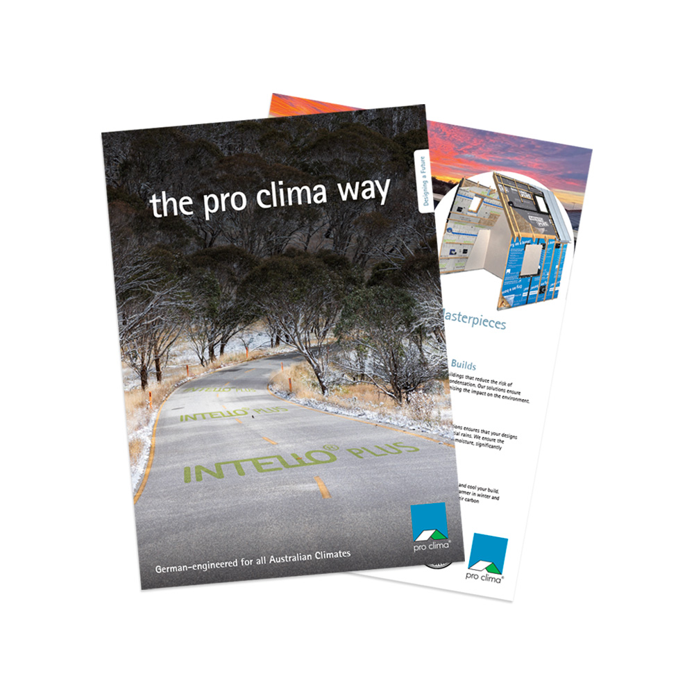 Pro Clima Front Brochure Specifier Target Market