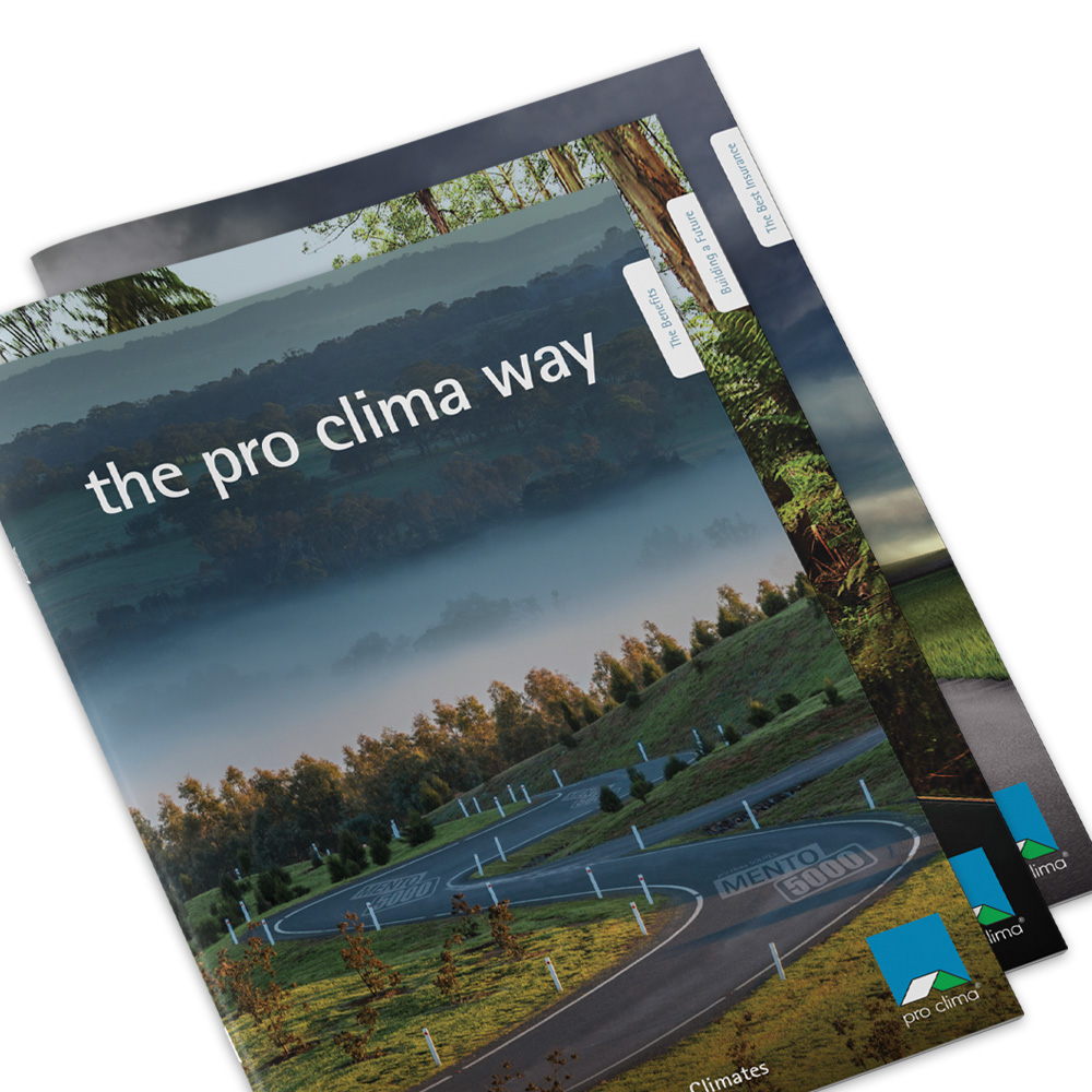 Pro Clima Front Brochure Closeup
