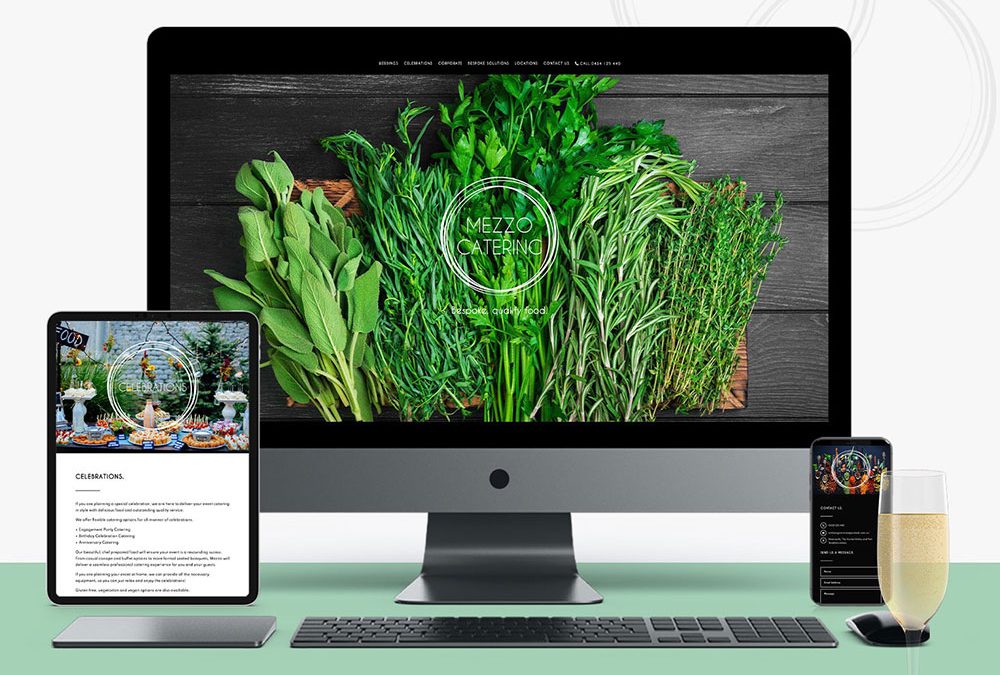 Website Design for Mezzo Catering