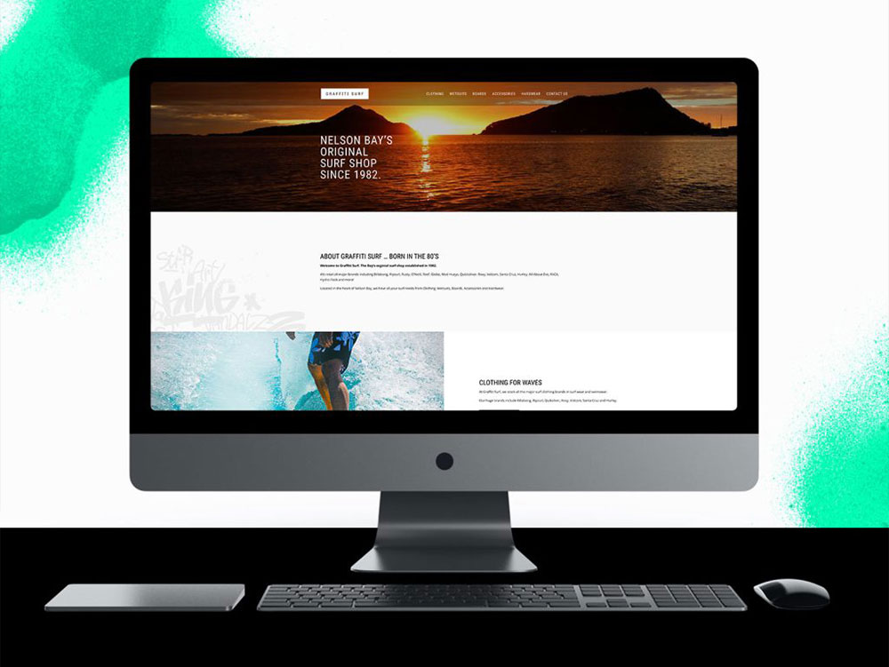 Website Design for Graffiti Surf