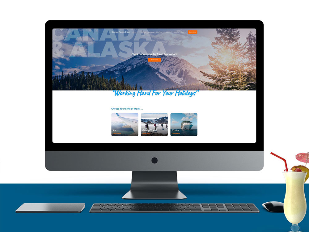 Website Design for Swansea Travel & Cruise