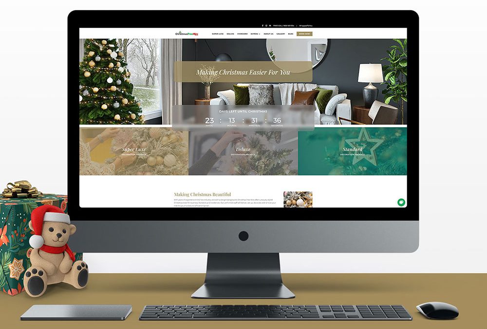Website Design for Christmas Tree Hire