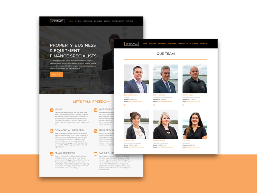 Website Design for 3Finance