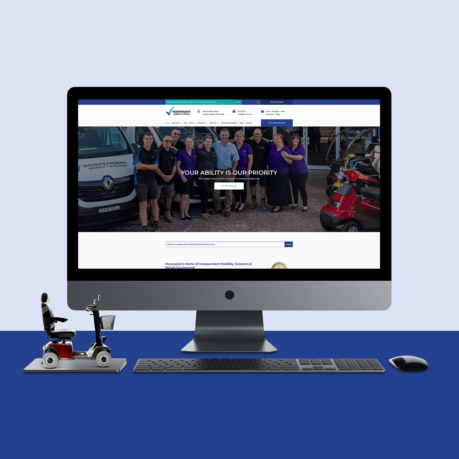 Website Design for Independent Mobility & Rehab