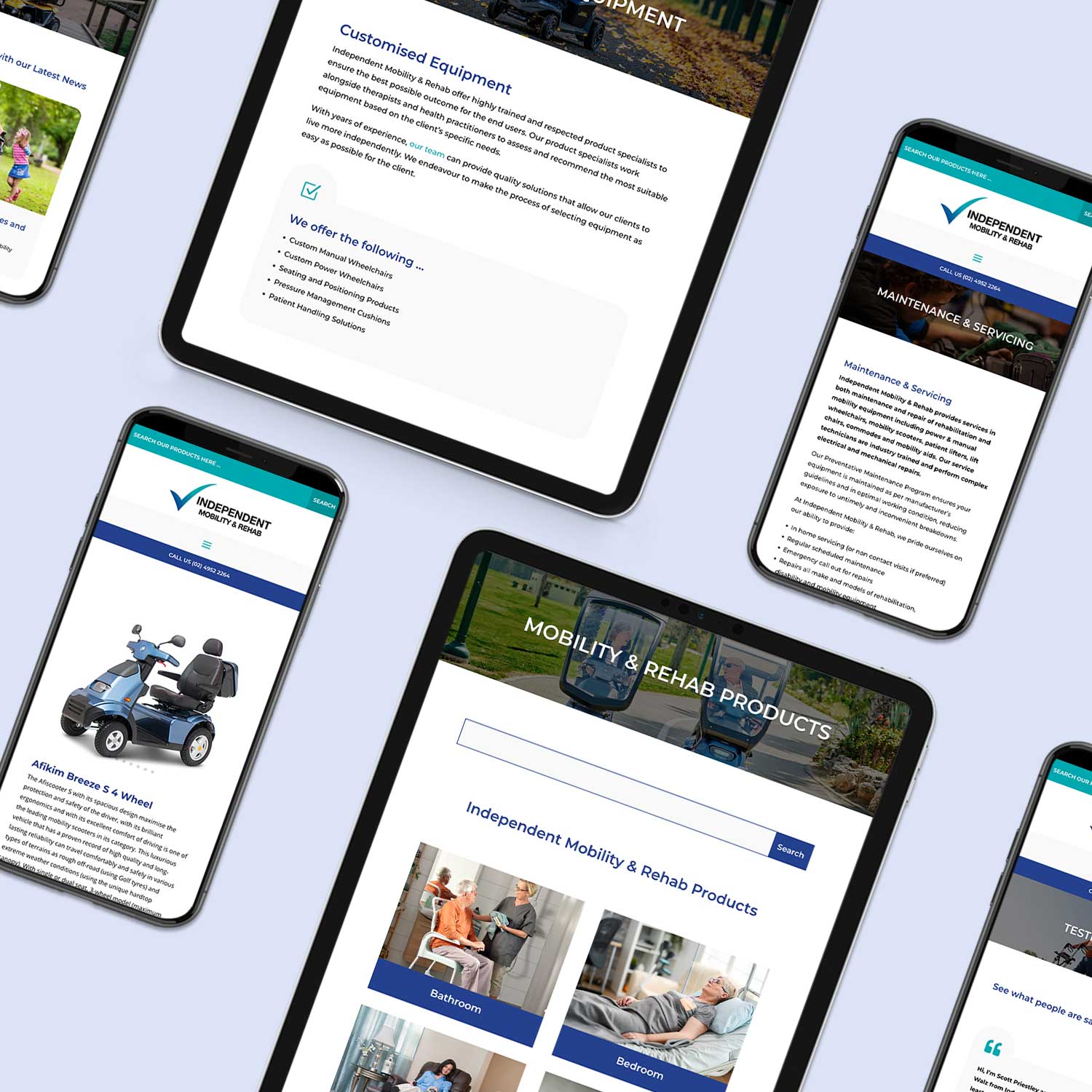 Website Design for Independent Mobility & Rehab