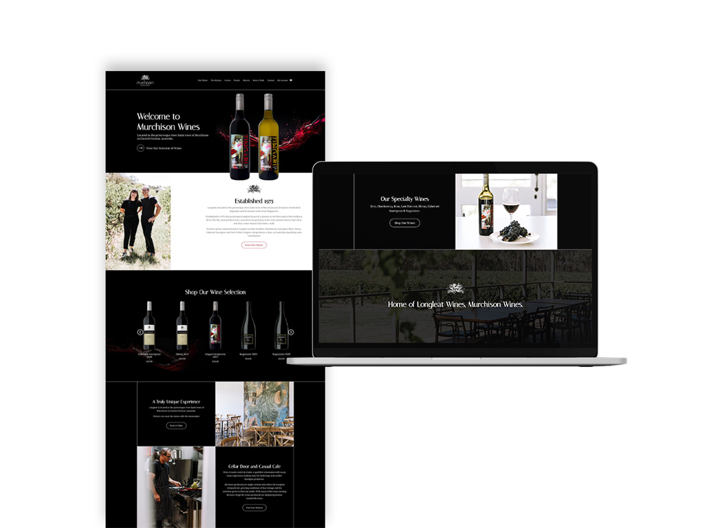 Website Design for Murchison Wines