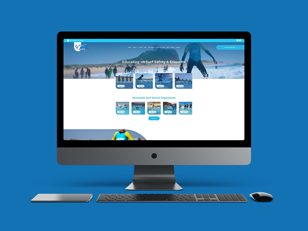 Website Design for Newcastle Surf School