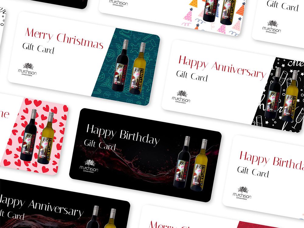 Murchison Wines Gift Card Designs