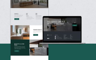 Website Design for Concrete Envy