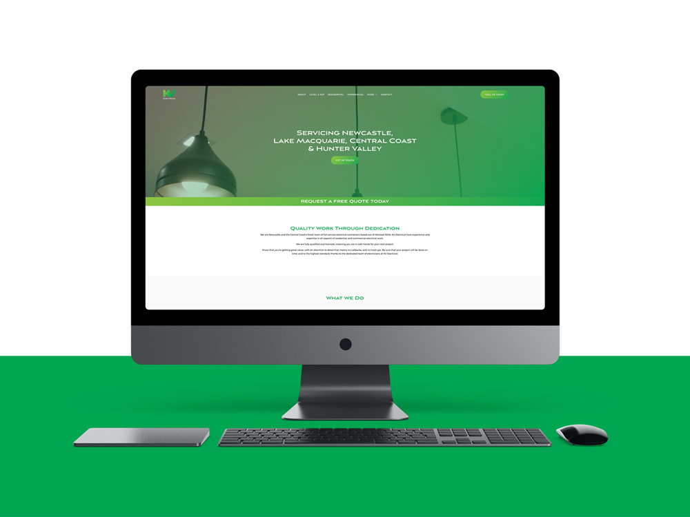 Website Design for KV Electrical