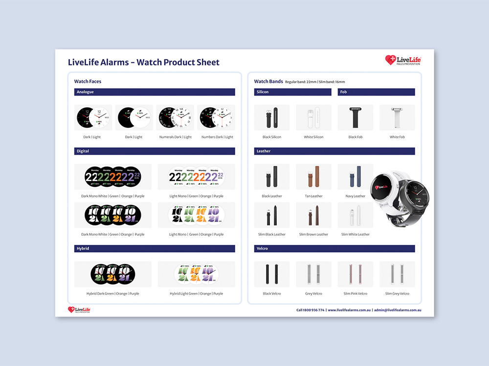 LiveLife Alarms Product Sheet