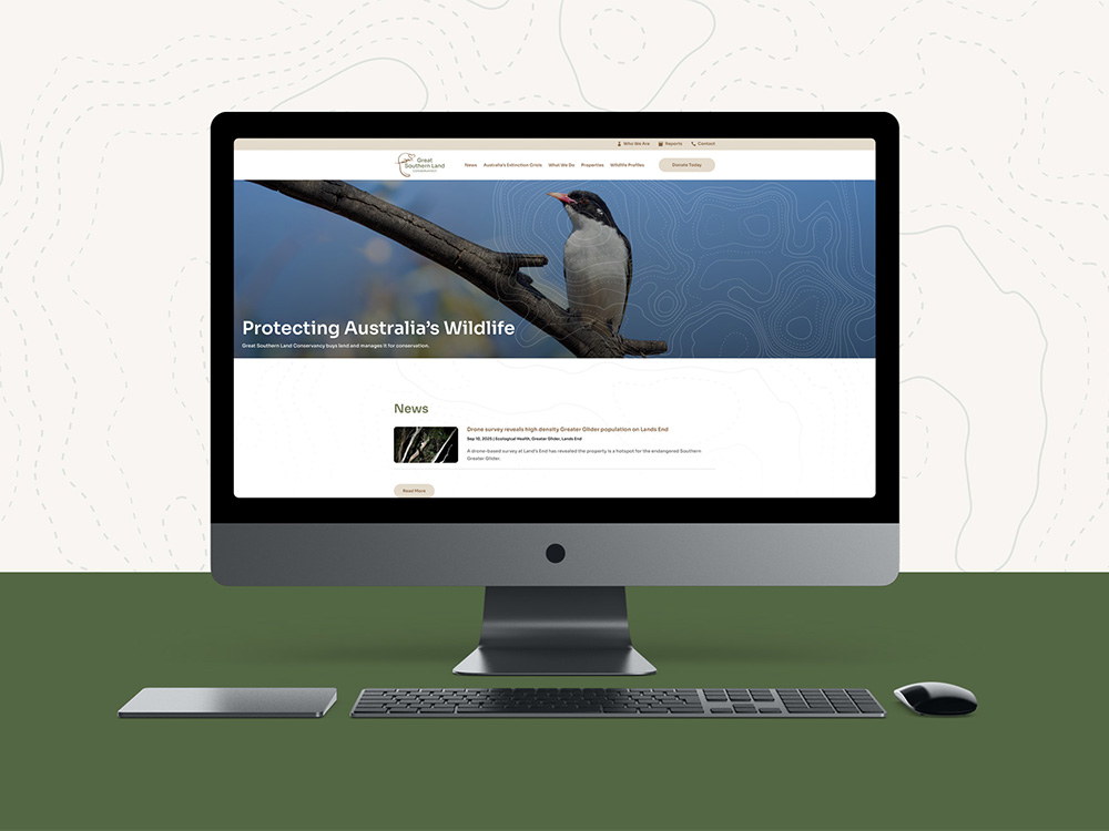 Website Design for Great Southern Land Conservancy