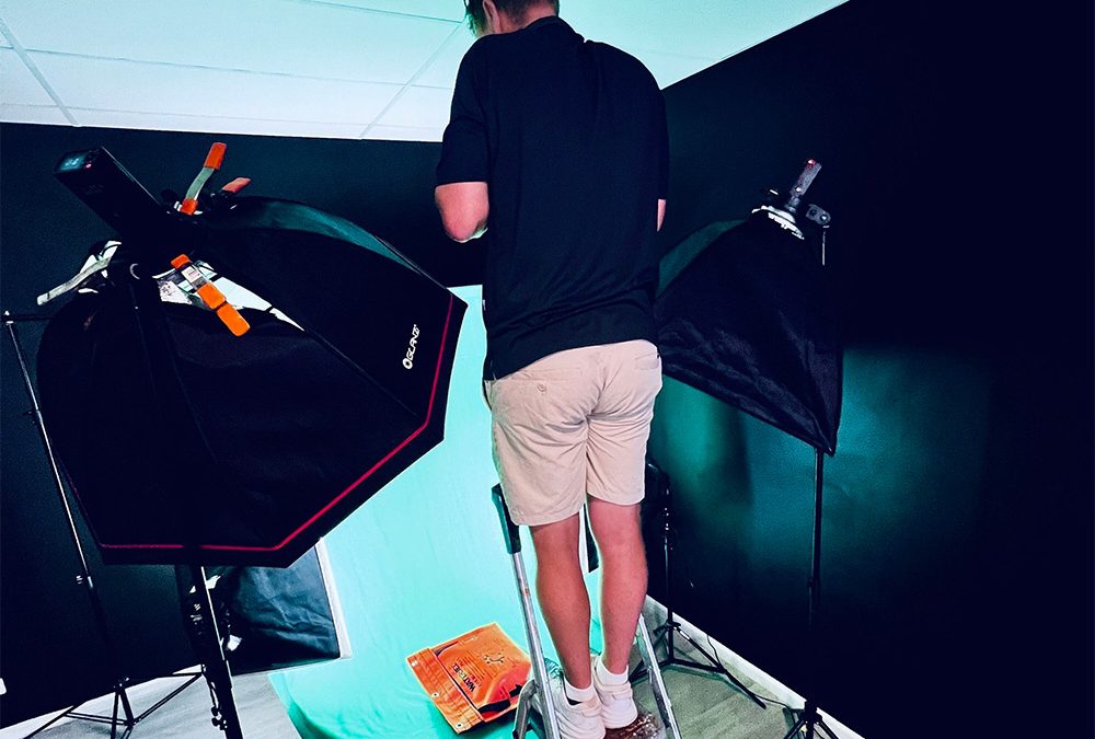 Behind the scenes today … 30+ product shots