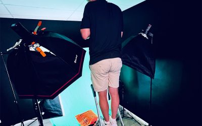 Behind the scenes today … 30+ product shots